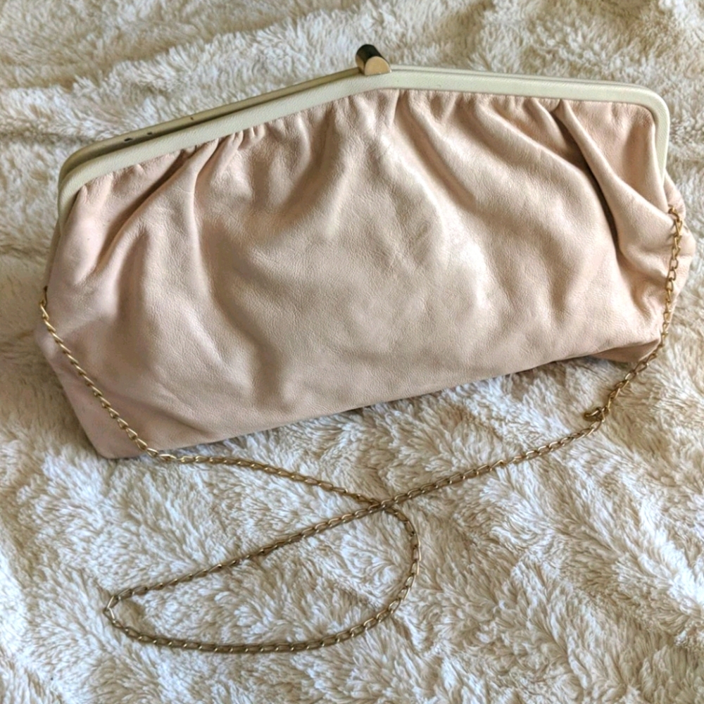 Rare Vintage 80's faux leather purse handbag